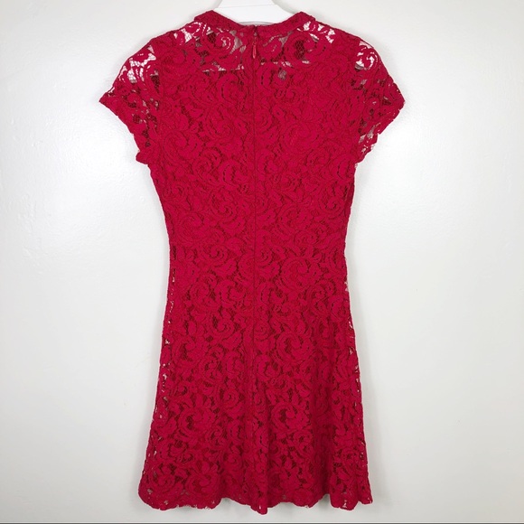 Eva Mendes New York & Company Red Lace Dress, 0 - Picture 2 of 8